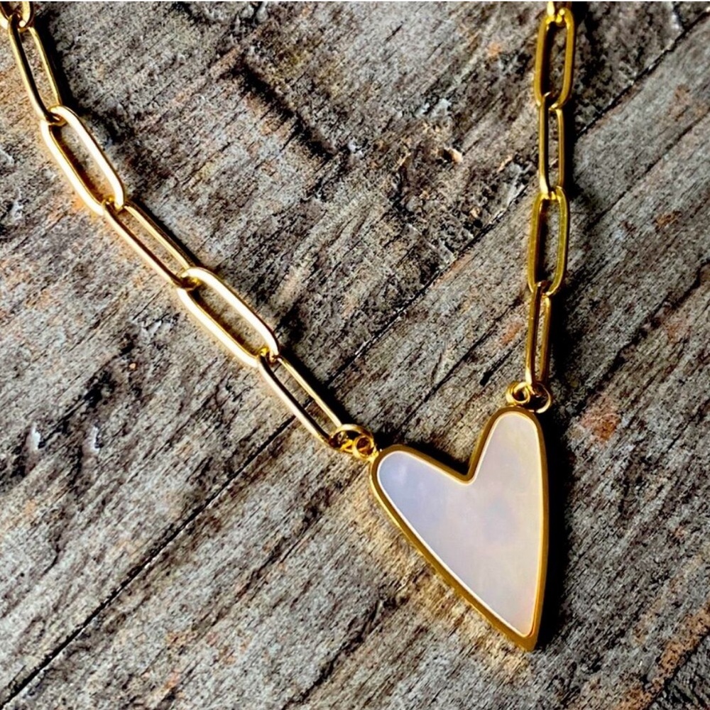 NEW 💛Abstract Heart Layering Necklace